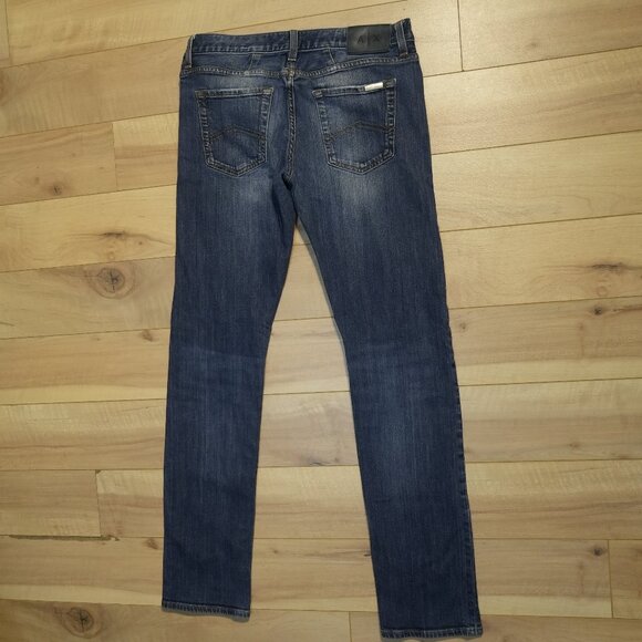 Armani Exchange Dark Blue Faded Slim Fit Denim Jeans - Size 29W - Picture 3 of 9